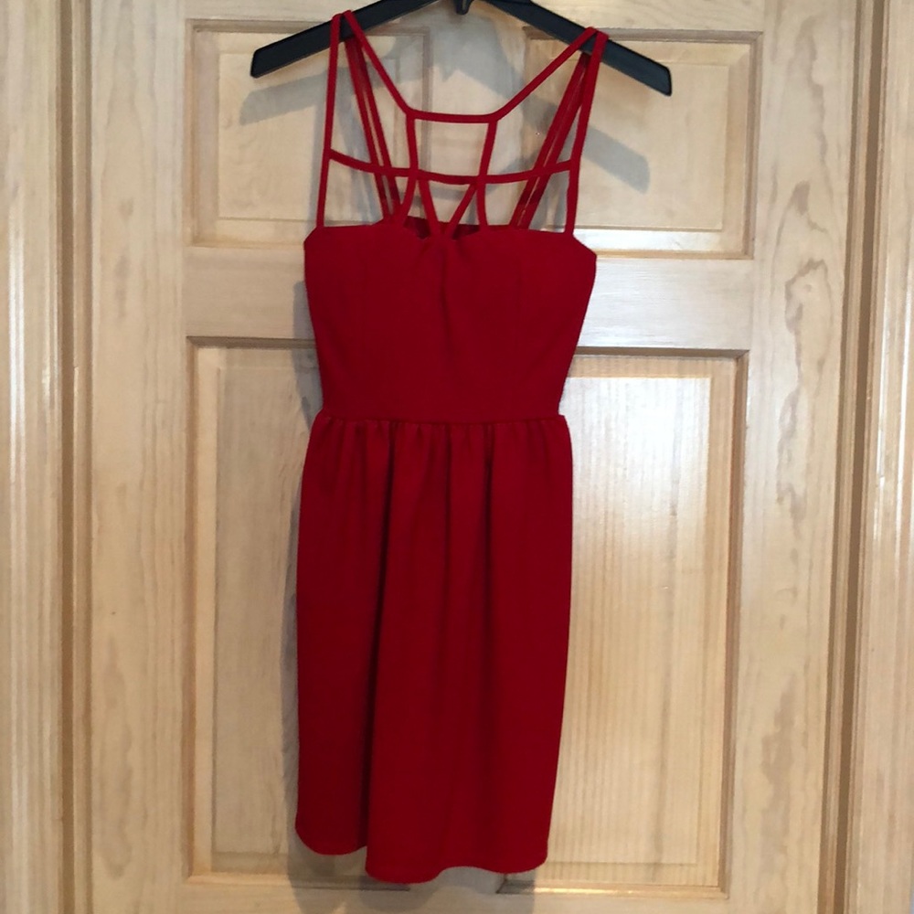 Red Flowy Dress
